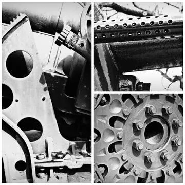 Collage of Gears Stock-Fotos
