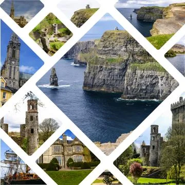 Collage of Ireland. Stock Photos