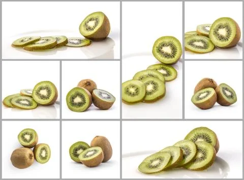 Collage of kiwi 写真素材