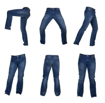 Collage of men jeans Illustrazione stock