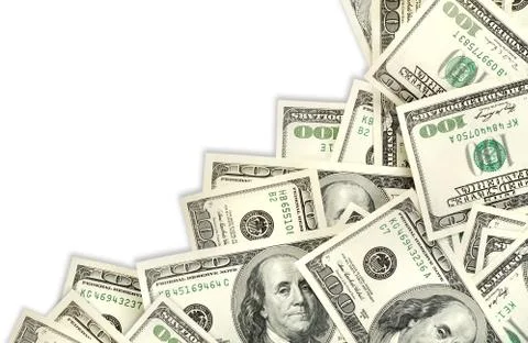 Collage of money Stock Photos
