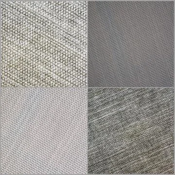 Collage of monochromatic gray squares with different patterns Stock Photos