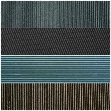 Collage of multi-colored striped rectangles. Stock Photos