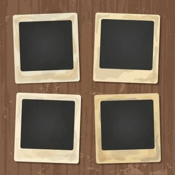 Collage of nice photo frame Stock Illustration