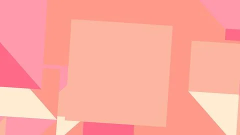 A collage of overlapping geometric shapes in soft pink peach and coral tones  Illustrazione stock