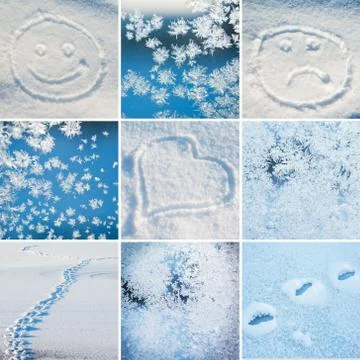 Collage of pictures Stock Photos