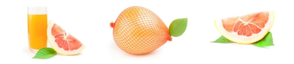 Collage of pomelo Stock Photos