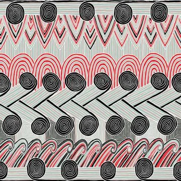 Collage seamless pattern Stock Illustration