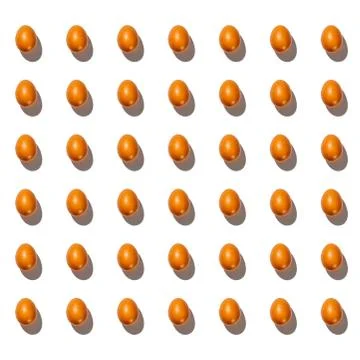Collage set eggs on white background isolate. Foto stock