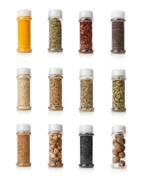 Collage of spices Foto stock