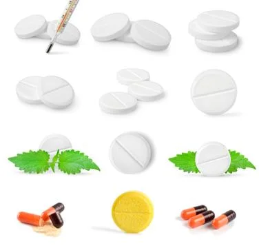 Collage of tablets Stock Photos