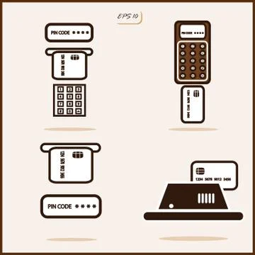 Collage on the theme of finance Illustrazione stock
