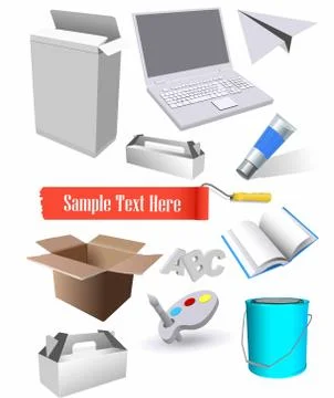 Collage training Illustrazione stock