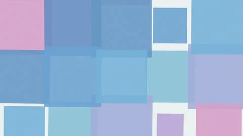 A collage of translucent rectangles and squares in blue, aqua, lavender, an.. Stock Illustration