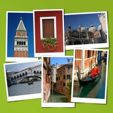 Collage Venice Foto stock