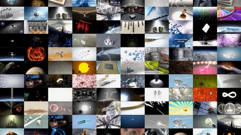 Collage of video clips Video stock 72761929