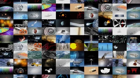 Collage of video clips	 Stock Footage 72982381
