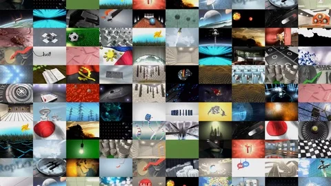 Collage of video clips	 Stock-Footage 73370087