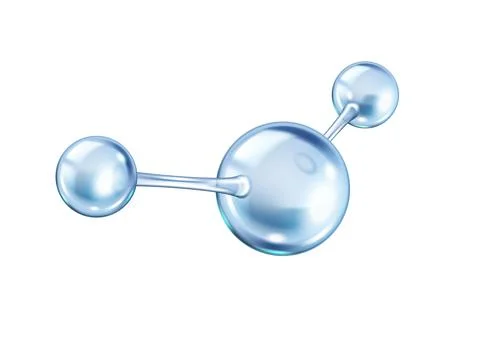 Collagen molecular structure realistic vector illustration Stock Illustration