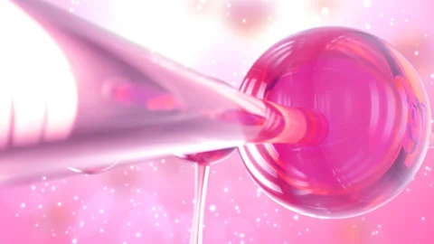 Collagen molecule or  serum, Molecule of hyaluronic acid, conceptual molecular  Video stock 168662541