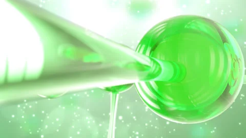 Collagen molecule or  serum, Molecule of hyaluronic acid, conceptual molecular  Vídeos de archivo 168662681