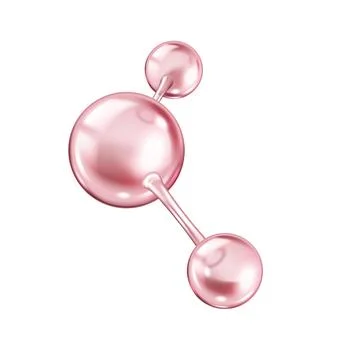 Collagen molecule structure rotating vector illustration Stock Illustration