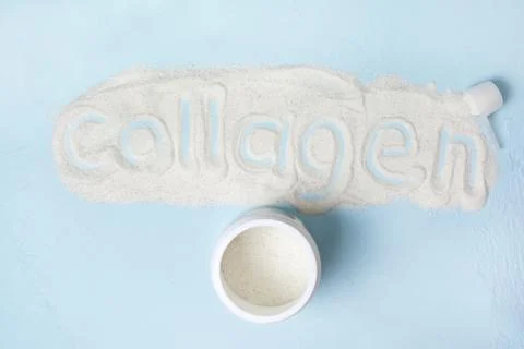 Collagen powder Stock Photos