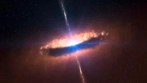 Collapsar in outer space. Elements of this image furnished by NASA Stock Illustration