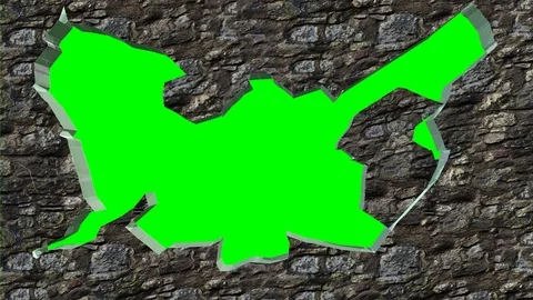 Collapse and reconstruction of a stone wall. Stock Footage 114281618