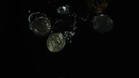 The collapse of the cryptocurrency exchange rate as a result of the war Stock Footage 170928935