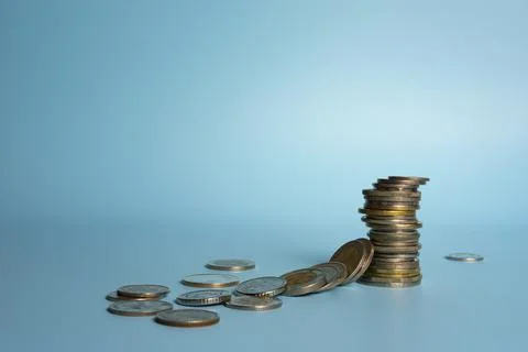 The collapse of the currency value. Stock Photos