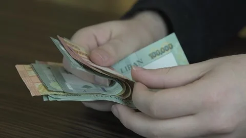 Collapse of the Lebanese pound Stock Footage 153140729