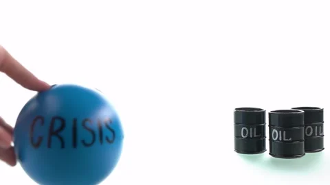 Collapse of oil industry. Stock Footage 137959629