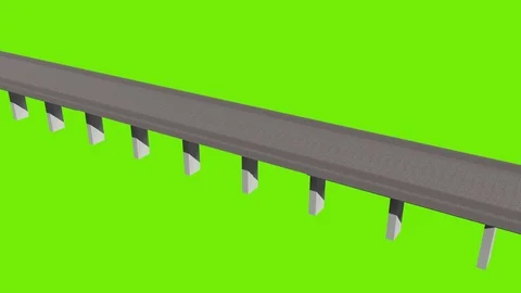 COLLAPSED BRIDGE AXO VIEW D Stock-Footage 102850493