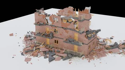 Collapsed Building 3D Model