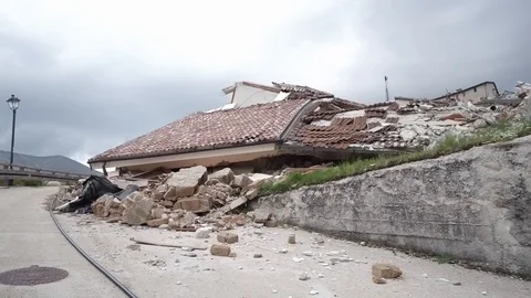 Collapsed building Stock Footage 113620323