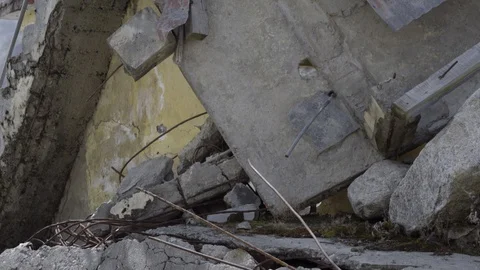 Collapsed building Video stock 123271028