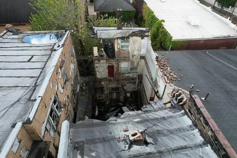 Collapsed Building Foto stock