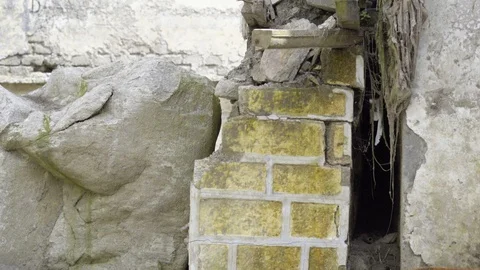 Collapsed during India Disaster- Stock-Footage 123271589