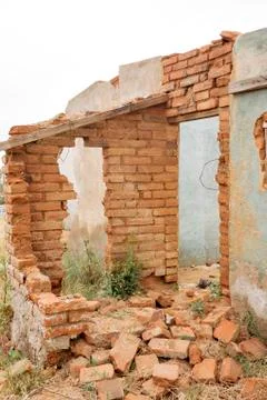 Collapsed Mexican Home Stock Photos