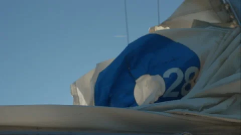 Collapsed sail Stock Footage 48869734