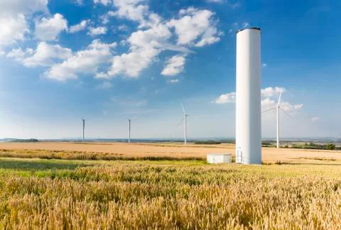 Collapsed Wind Turbine Stock Photos