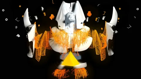 Collapsible bust Stock Footage 155584432