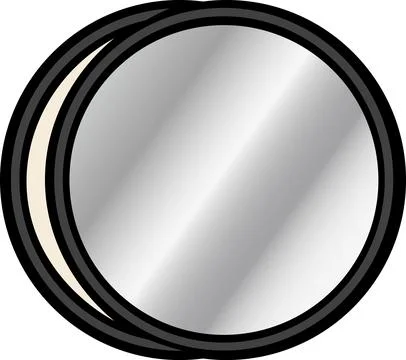 Collapsible circular photo reflector disc icon Stock Illustration