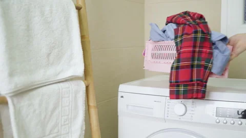 Collapsible storage box for store things at home and any places Stock Footage 273974244