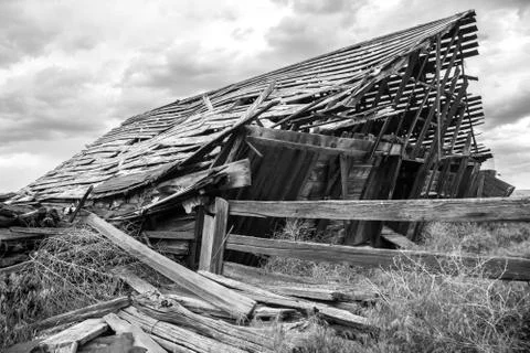 Collapsing Barn Stock Photos