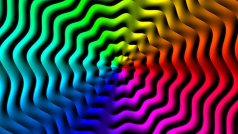 Collapsing Bright Colors Radial Gradient Incoming Stock Footage 139734063