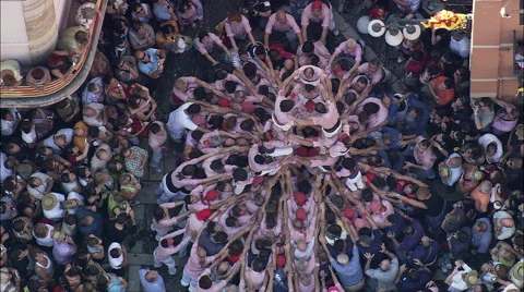 Collapsing The Castell Stock Footage 65384813