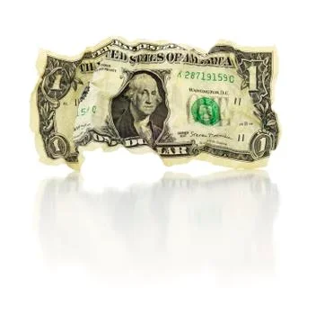 Collapsing Falling Dollar Currency Stock Photos