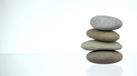 Collapsing  pebbles Stock Footage 22562456